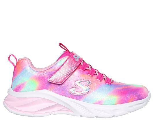 Skechers Girls Coastline Sneaker in Pink, Size 13.5 | Textile/Synthetic, Machine Washable
