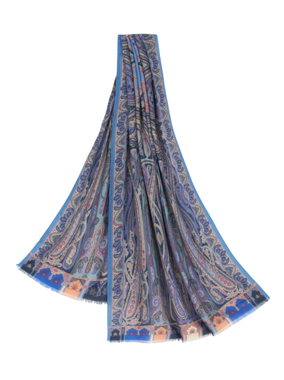 Etro Fringed Paisley Scarf