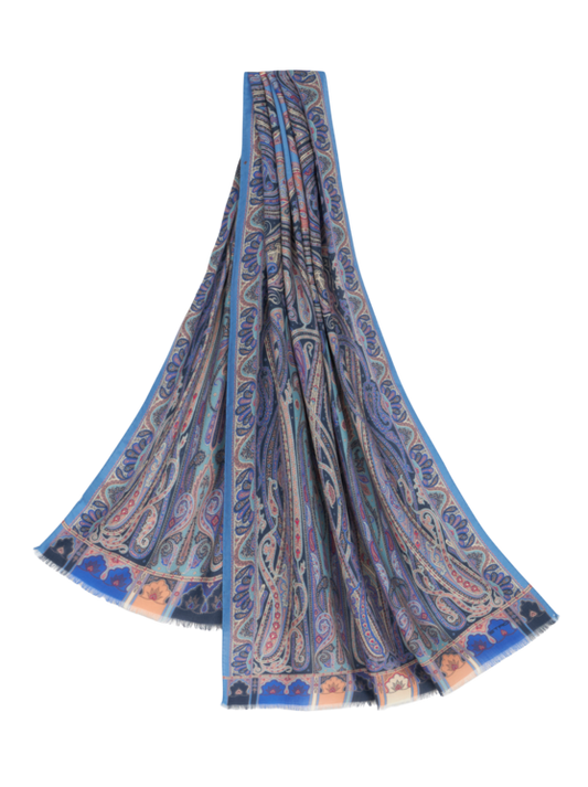 Etro Fringed Paisley Scarf
