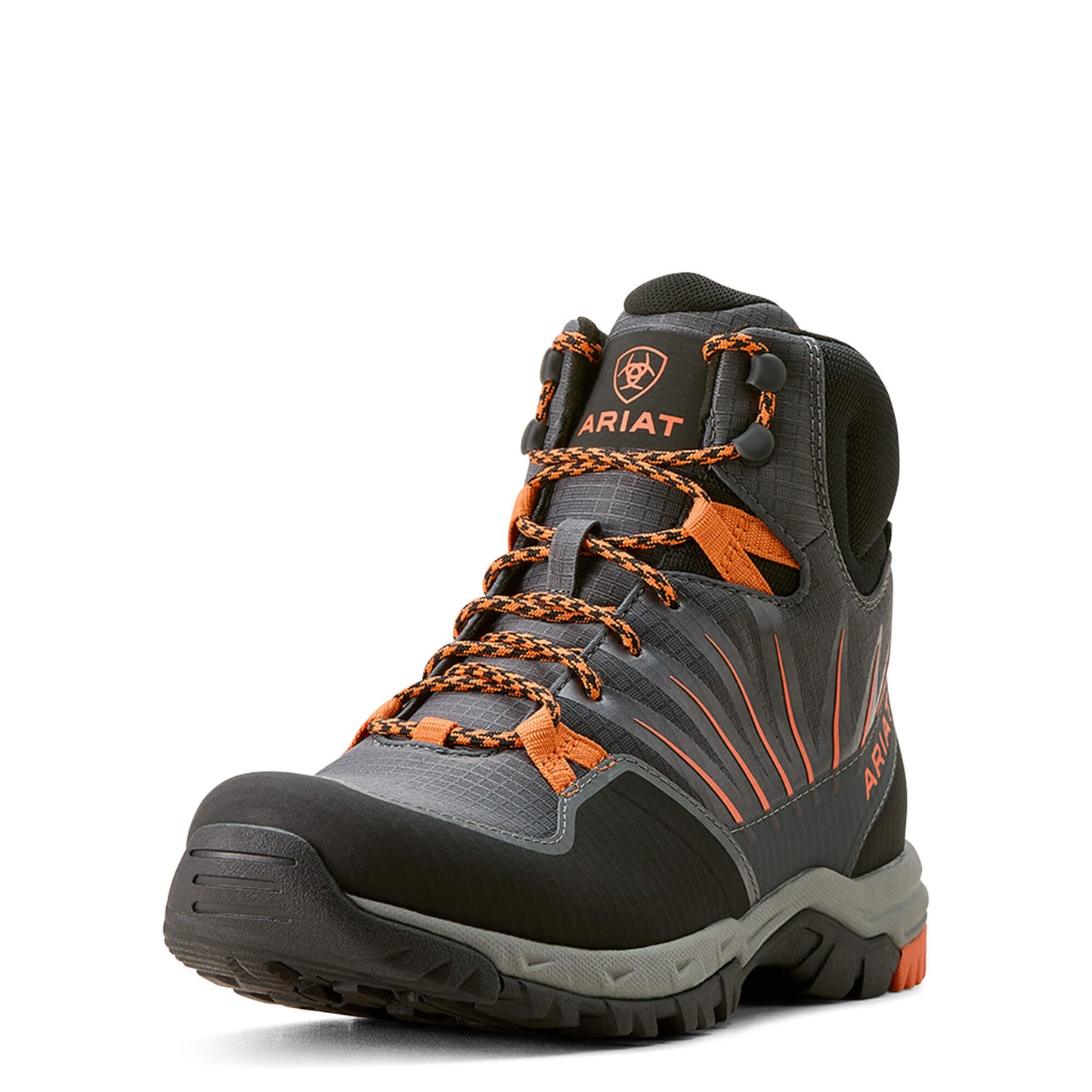 Ariat Men's Skyline Solaris Waterproof Boots in Shadow Grey Flame Orange, D Medium Width