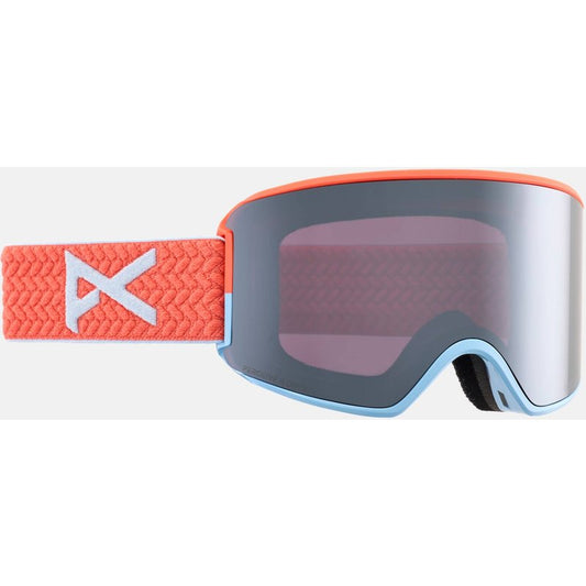 Anon WM3 Goggles + Bonus Lens + MFI® Face Mask, Frame: White, Lens: Perceive Variable Violet (34% / S2), Spare Lens: Perceive Sunny Onyx (6% / S4)