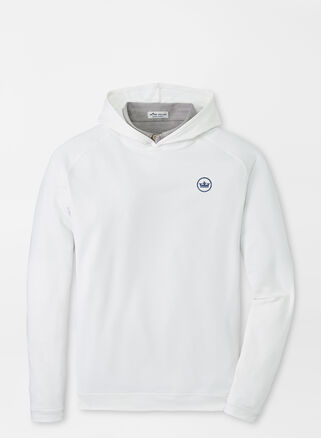 Peter Millar Crown Seal Pine Performance Hoodie-White