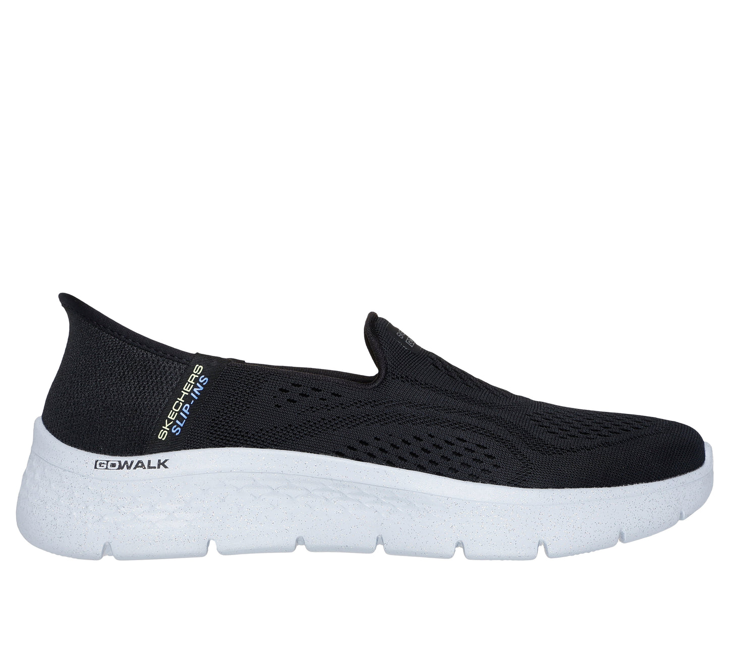 Skechers Women's Slip-ins: GO WALK Flex - Yael Slip-On Shoes in Black, Size 3 | Textile/Synthetic, Vegan, Machine Washable