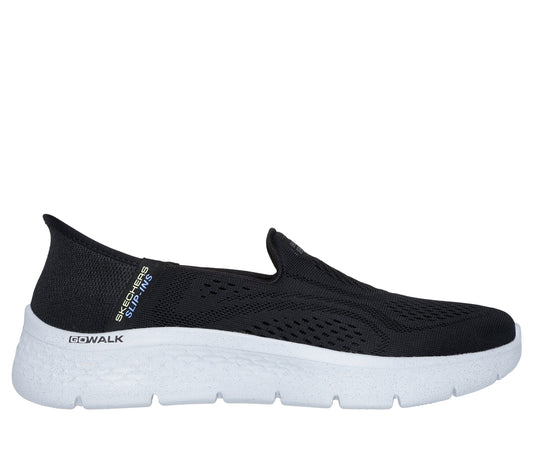 Skechers Women's Slip-ins: GO WALK Flex - Yael Slip-On Shoes in Black, Size 3 | Textile/Synthetic, Vegan, Machine Washable