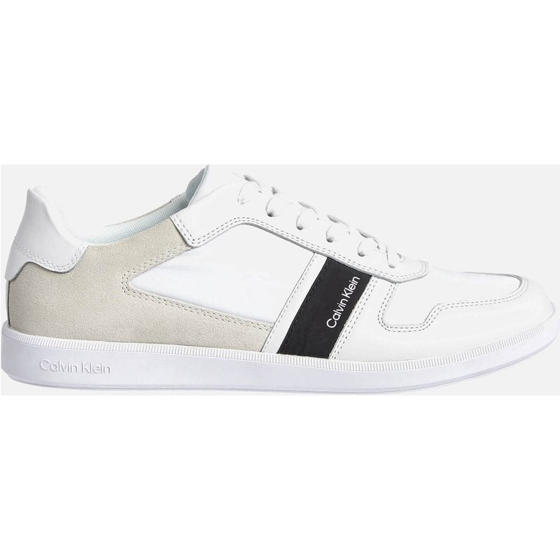 Calvin Klein Men's Cupsole Trainers - Triple White - UK 7