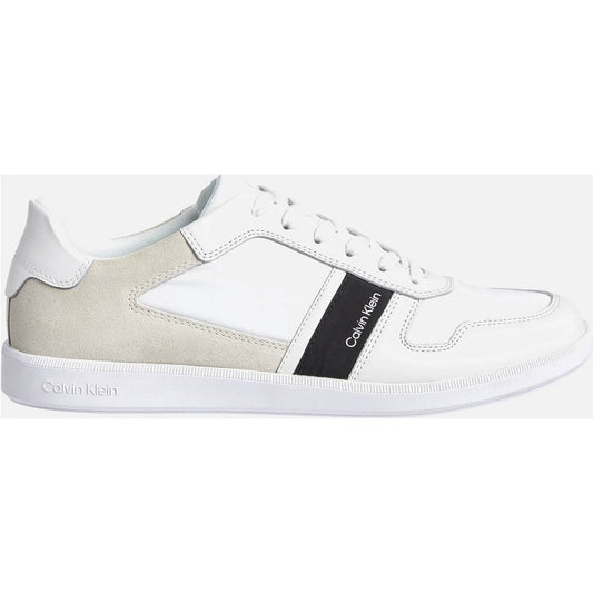 Calvin Klein Men's Cupsole Trainers - Triple White - UK 7