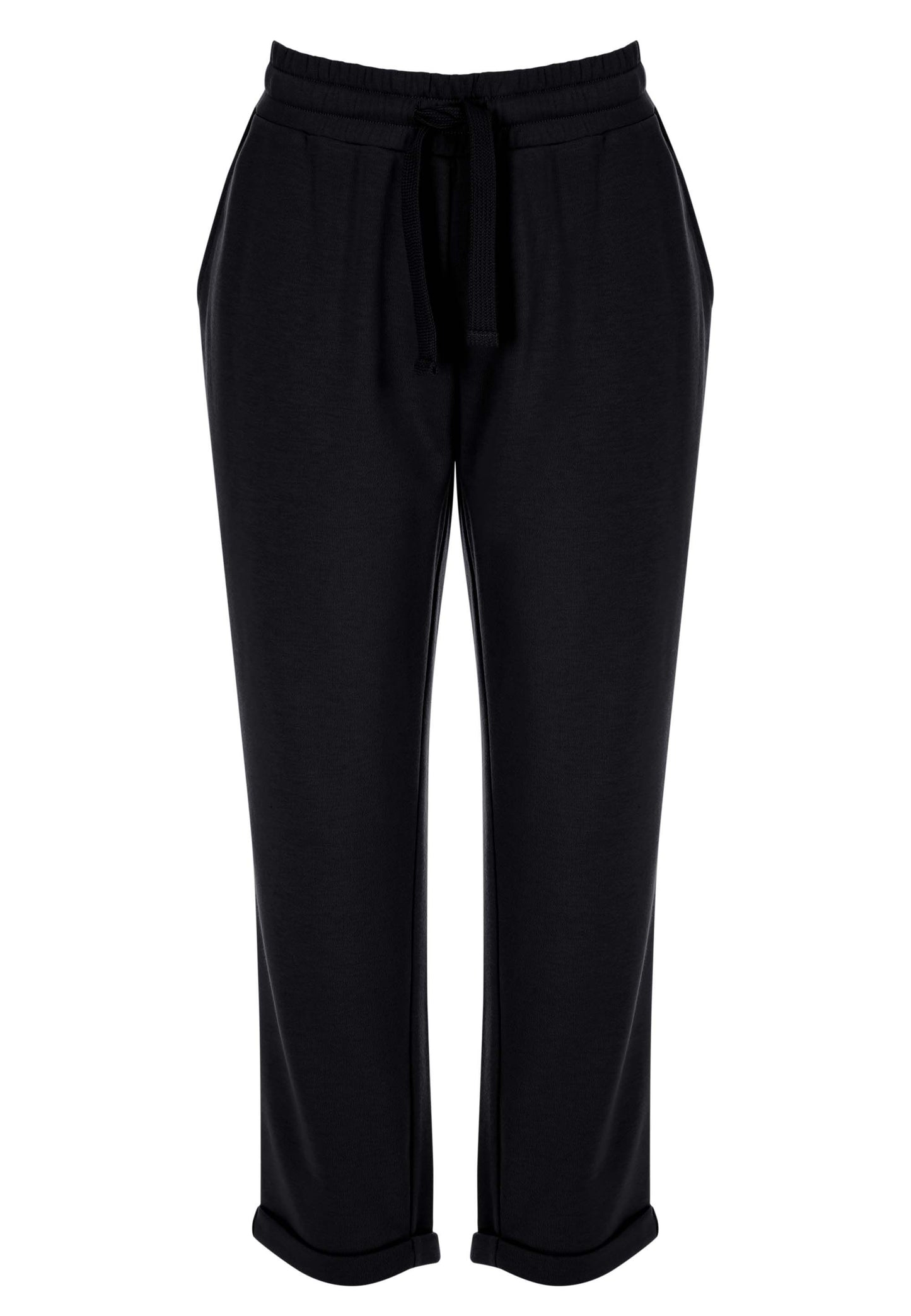 Peacocks Womens Black Plain Cropped Joggers
