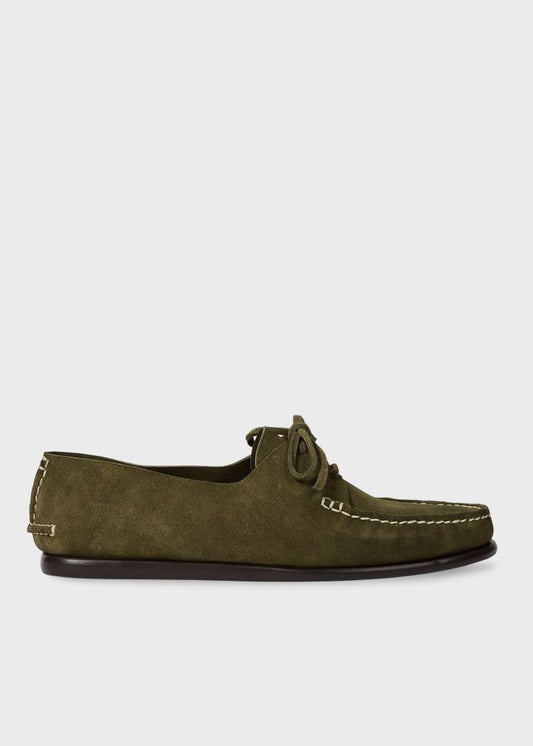 Paul Smith Khaki Suede 'Truro' Shoes Green