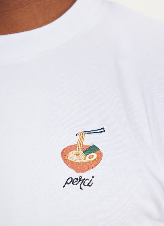 Percival Menswear Percival Ramen t Shirt Organic Cotton White