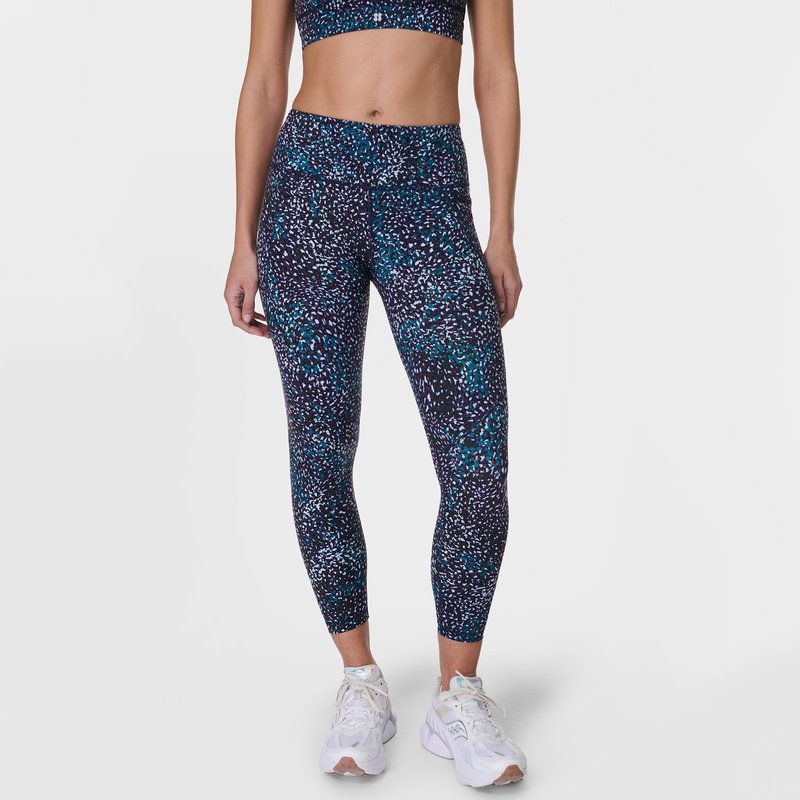 Sweaty Betty Women's power 7/8 workout leggings - blue aurora print