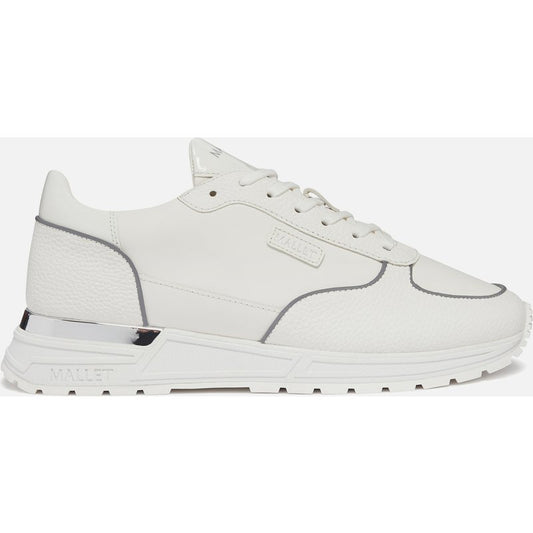 Mallet Men's Popham Lite White Silver Trainer - White