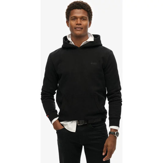 Men's Superdry Men's Essential Logo Hoodie HB Black - Size: Regular/40