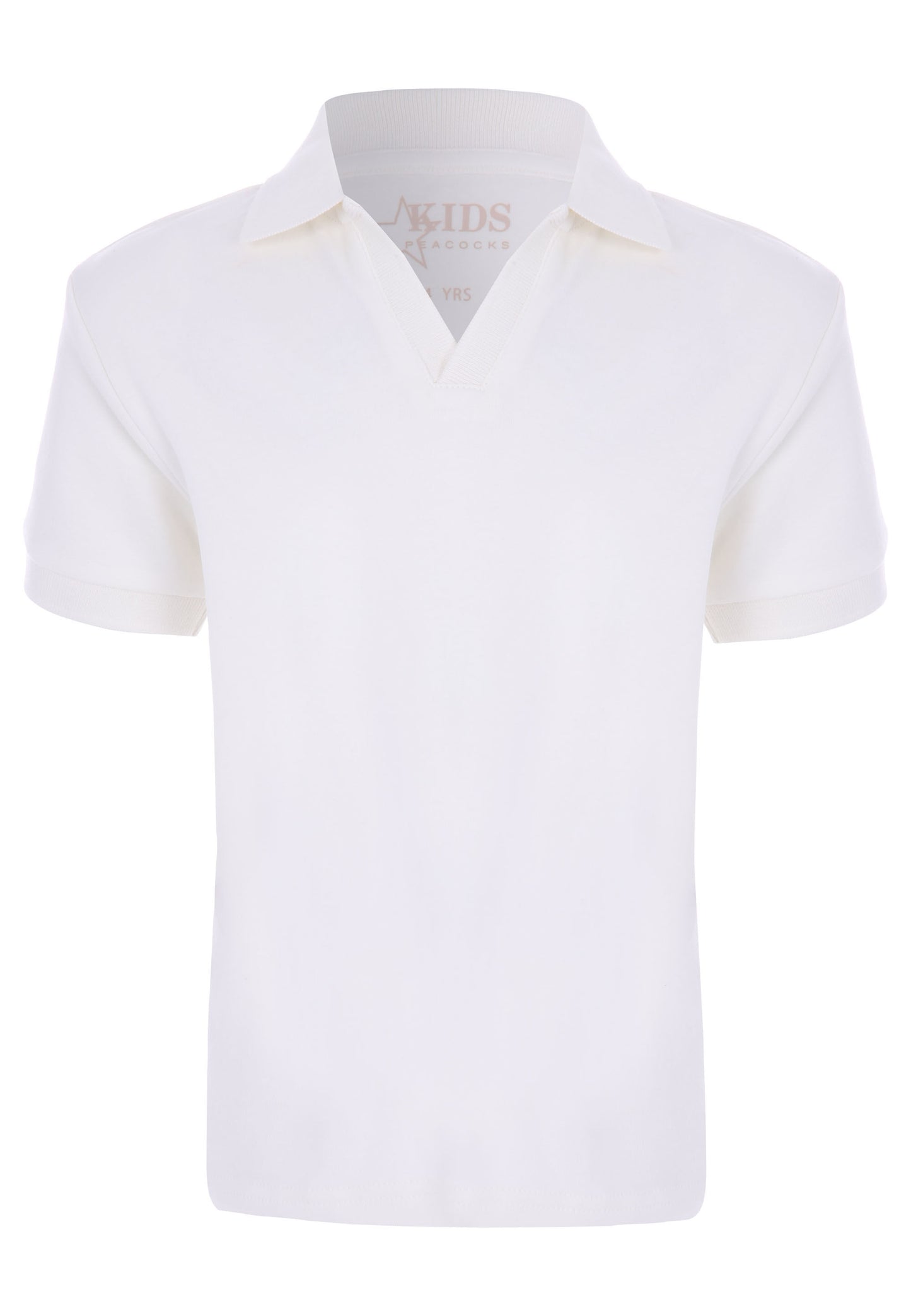 Peacocks Younger Boys Ecru Plain Polo Shirt