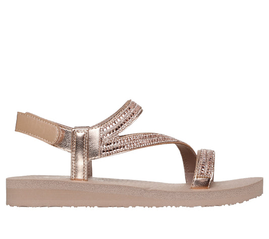 Skechers Women's Meditation - Charming Aura Sandals in Rosegold, Size 2 | Synthetic, Vegan
