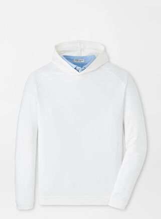 Peter Millar Pine Performance Hoodie-White