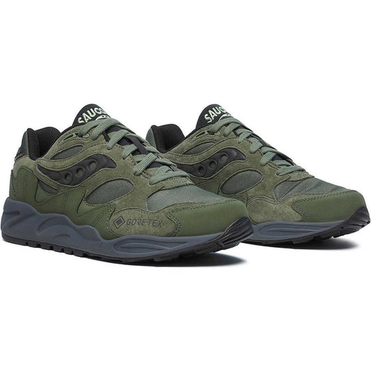 Saucony Grid Shadow 2 Olive Trainers