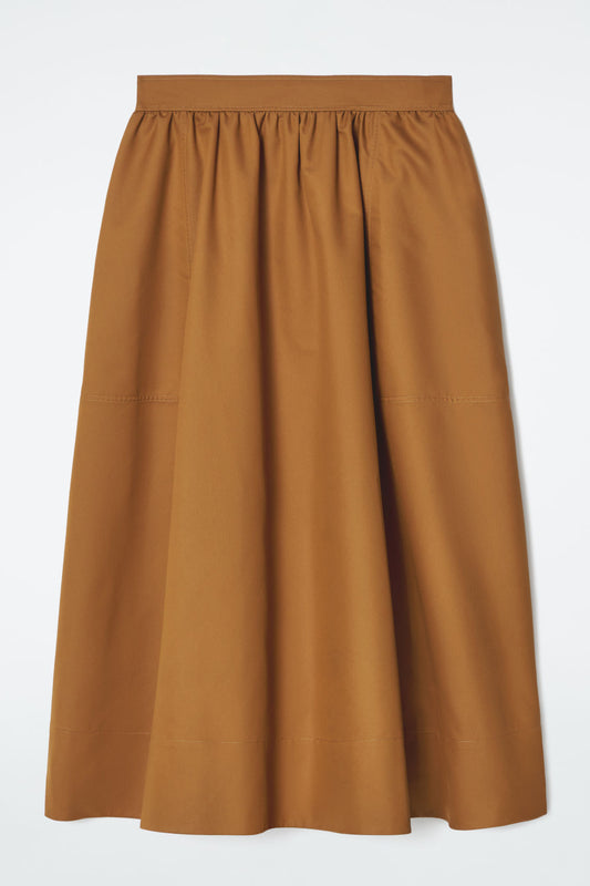 Cos GATHERED A-LINE MIDI SKIRT