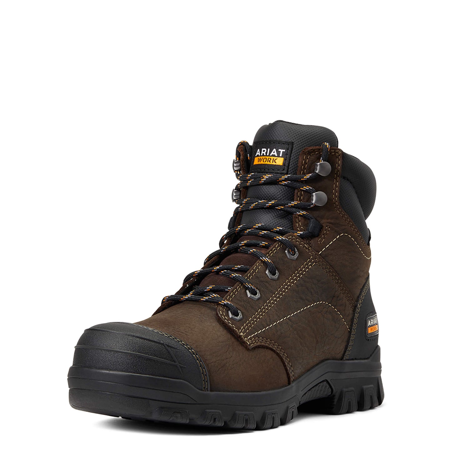 Ariat Women's Treadfast 6" Waterproof Steel Toe Work Boots in Dark Brown, B Medium Width