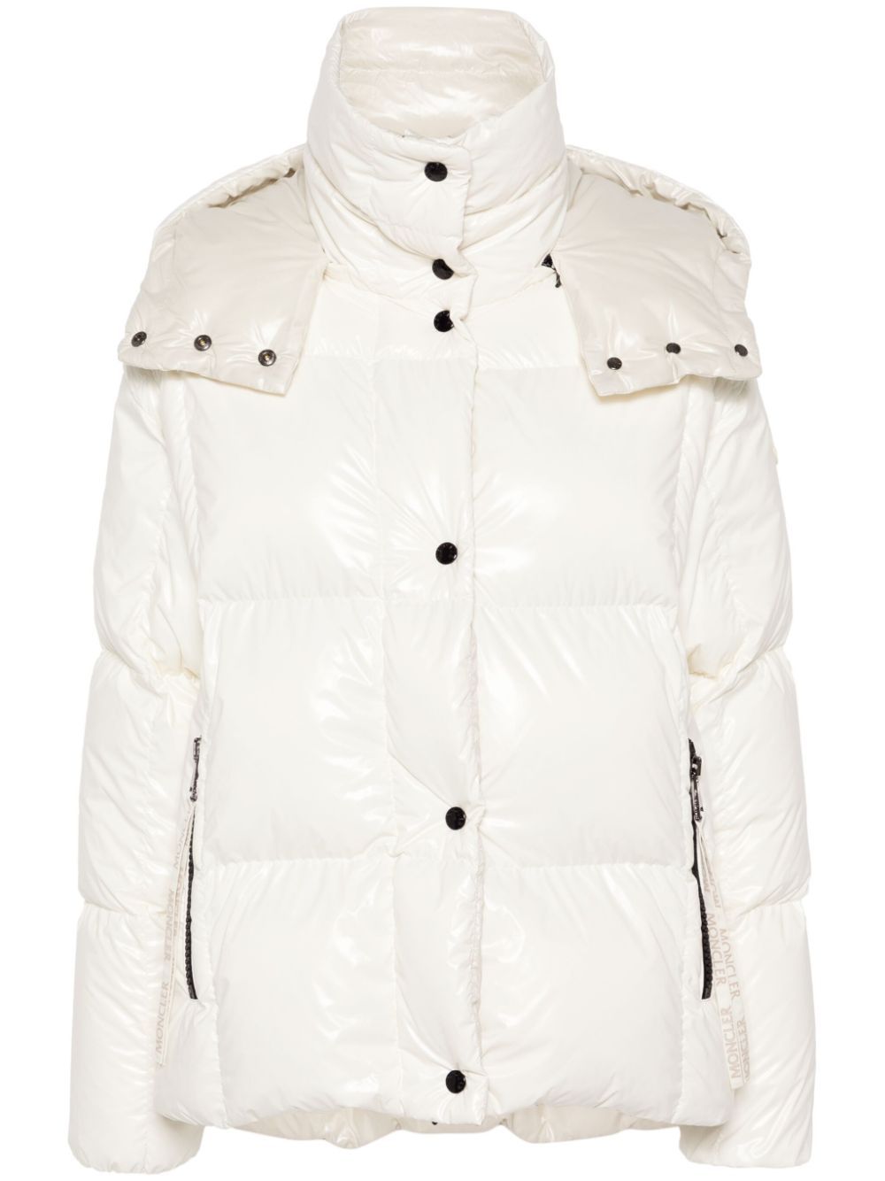 Moncler White Parana Puffer Jacket - Women's - Polyamide/Goose Down/Goose Feather