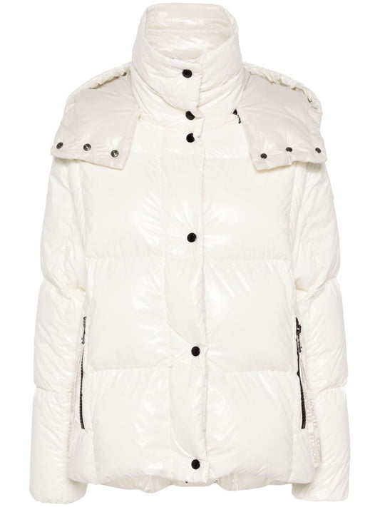 Moncler White Parana Puffer Jacket - Women's - Polyamide/Goose Down/Goose Feather