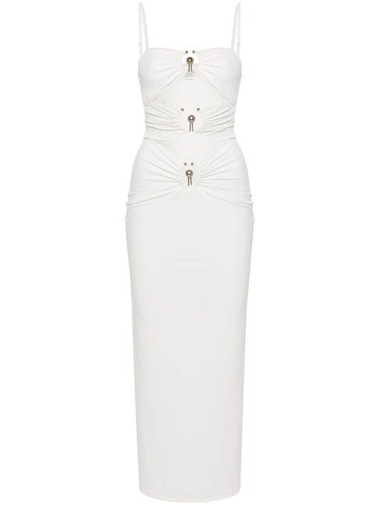 Christopher Esber Pierced Orbit Midi Dress - Women's - Spandex/Elastane/Polyamide