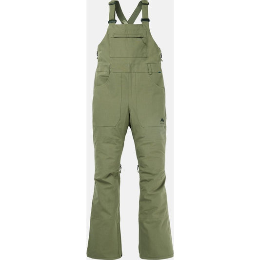 Burton Women's Avalon 2L Stretch Bib Pants, Forest Moss, L