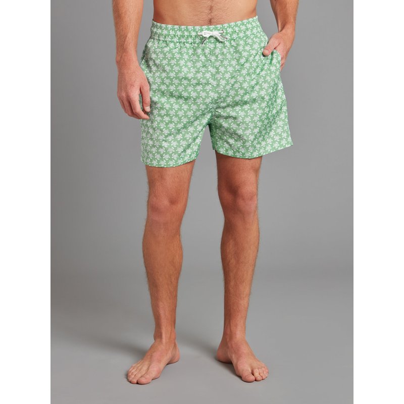 Oliver Brown Swimming Shorts - Green Turtles
