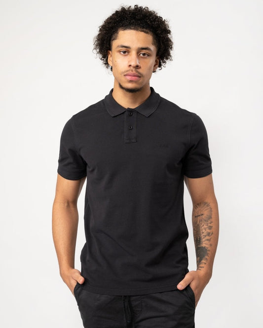 Boss Orange BOSS Orange Prime Mens Cotton-Pique Polo Shirt with Logo Print NOS Colour: Black 001