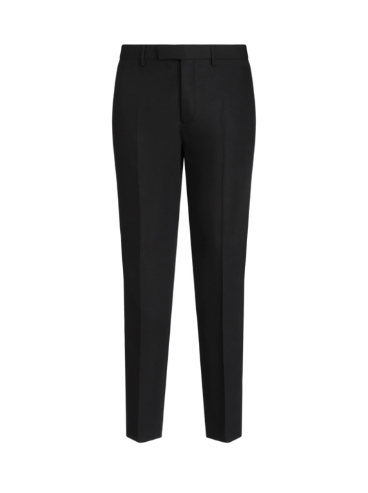 Etro Wool And Mohair Slim-fit Trousers
