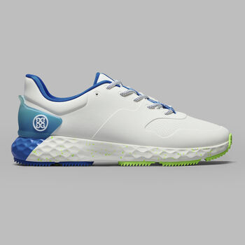 G Fore Men's Mg4+ Stippled Golf Shoe-Snow / Acid Lime