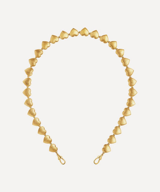 Marie Lichtenberg 18ct Gold Heart Chain Necklace Luxury Christmas Gift / Present