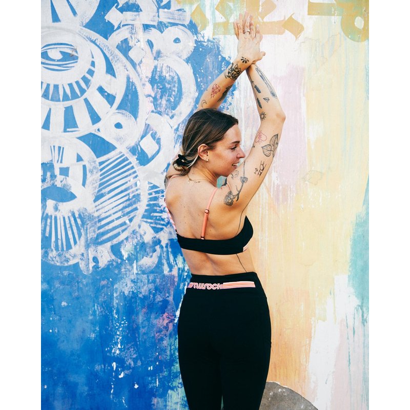 Saltrock Womens Leggings - Black - Retro Ribbon - Size: 10