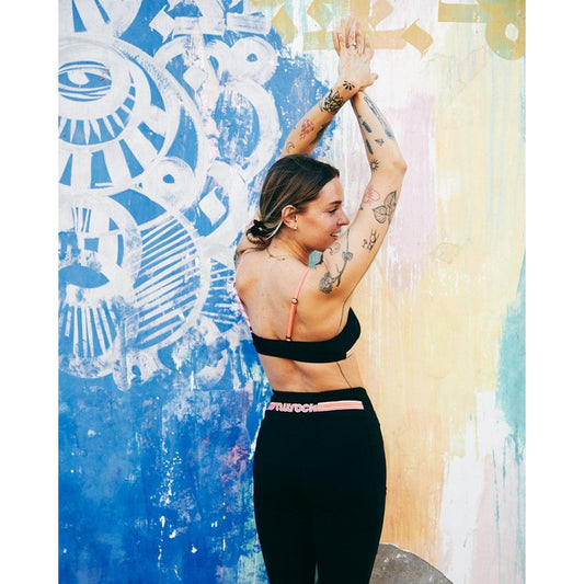 Saltrock Womens Leggings - Black - Retro Ribbon - Size: 10