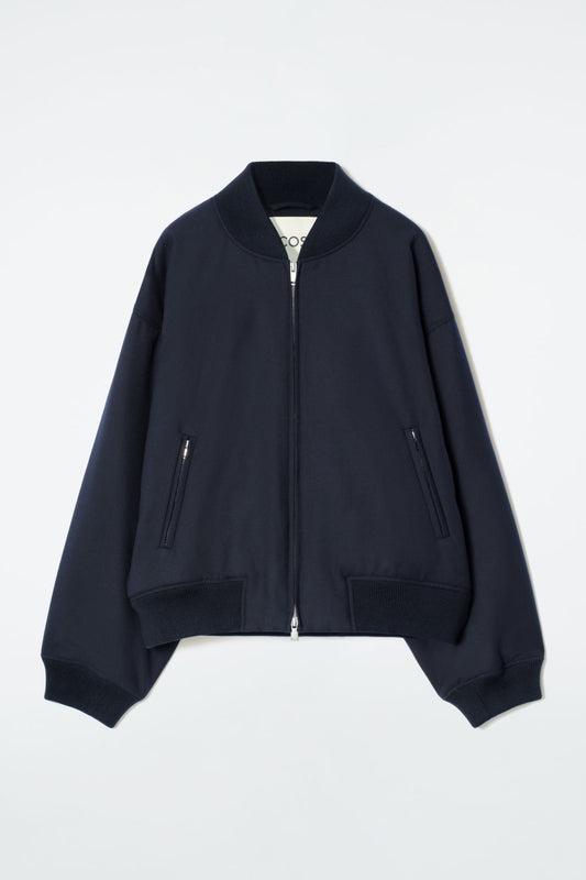 Cos OVERSIZED WOOL BOMBER JACKET