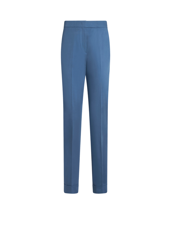 Etro Cropped Stretch Cotton Trousers