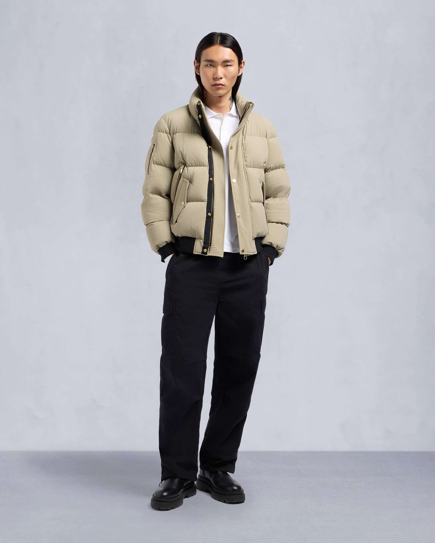 Moose Knuckles GOLD SERIES HIGH POINT BOMBER JACKET-Sage-XS