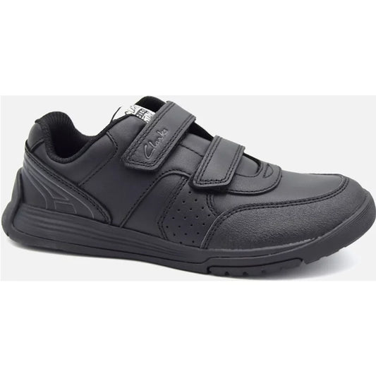 Clarks Originals Clarks Boy's CICA STAR ORB K SCHOOL SHOE - Black - Size: S 12/f