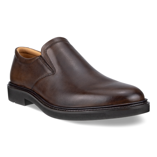Ecco Metropole London - Men's Leather Slip-On Dress Shoe - Brown