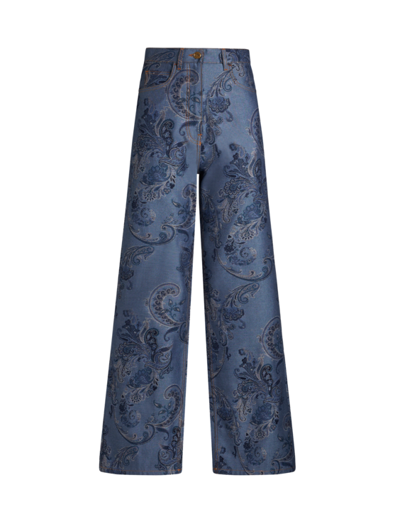 Etro Baggy Jacquard Jeans