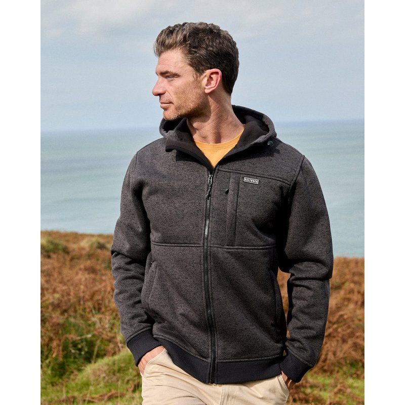 Saltrock Mens Lined Hood - Dark Grey - Size: Large