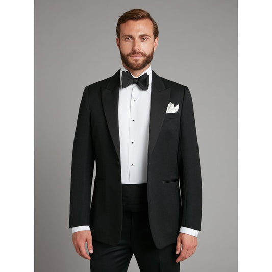 Oliver Brown Carlyle Dinner Jacket - Black Barathea