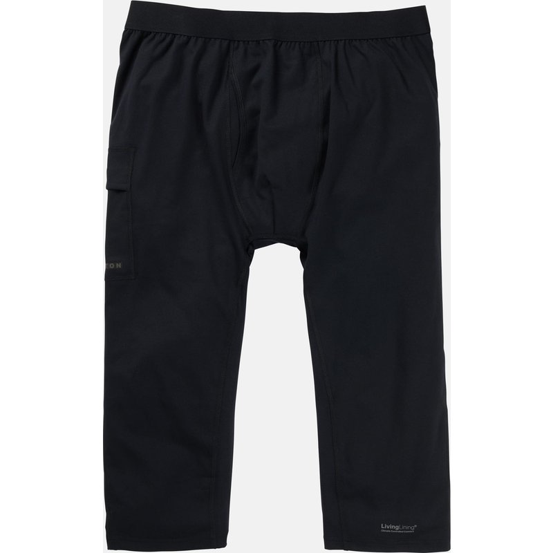 Burton Men's Midweight X Base Layer Three-Quarter Boot Pants, True Black, L