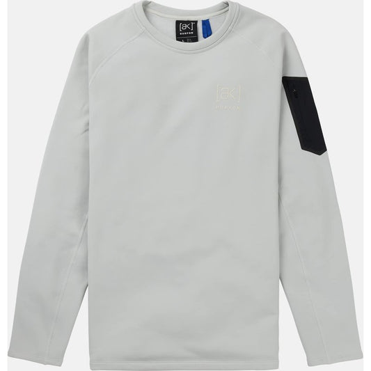 Burton Men's [ak] Baker Stretch Fleece Crewneck, Gray Cloud, L
