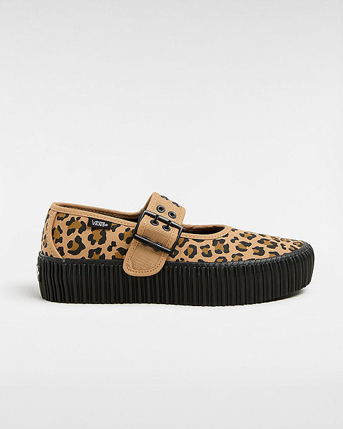 Vans VANS Mary Jane Creeper Shoes (leopard) Unisex Brown, Size 3