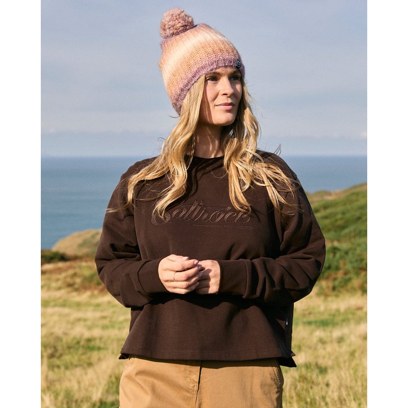 Saltrock Womens Boxy Sweat - Brown - Size: Large