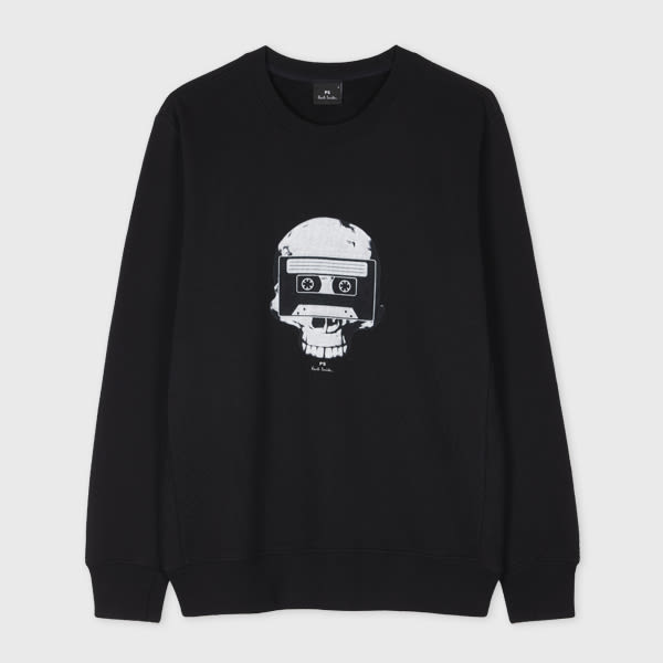 PS Paul Smith Black 'Skull Tape' Sweatshirt