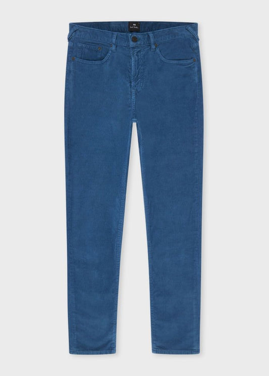 PS Paul Smith Tapered-Fit Mid Blue Corduroy Trousers