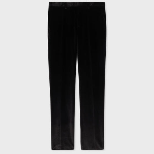 Paul Smith Slim-Fit Black Velvet Trousers