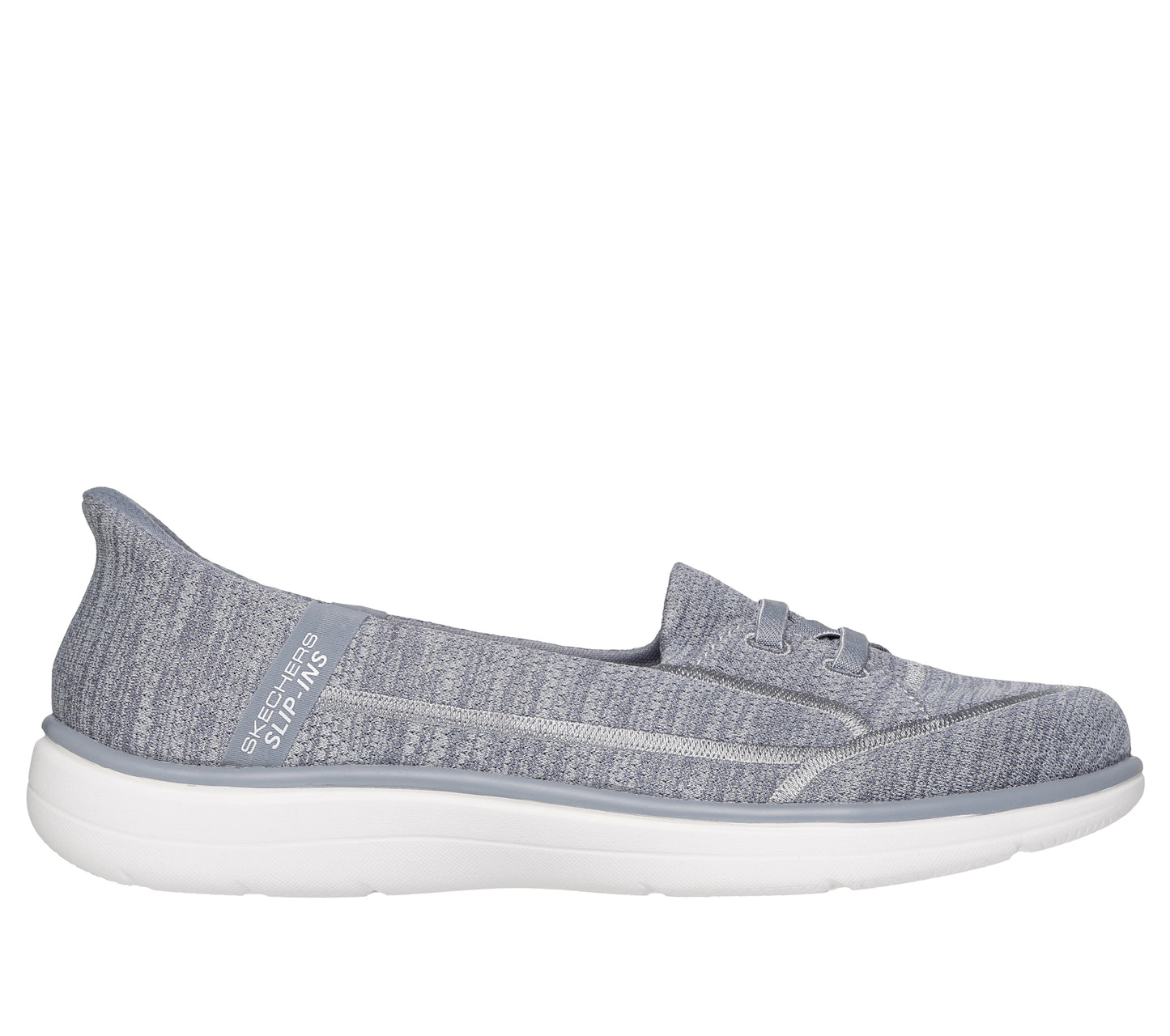 Skechers Women's Slip-ins: On-the-GO Flex Radiant - Dreaming Flats in Gray, Size 5 | Textile, Vegan, Machine Washable