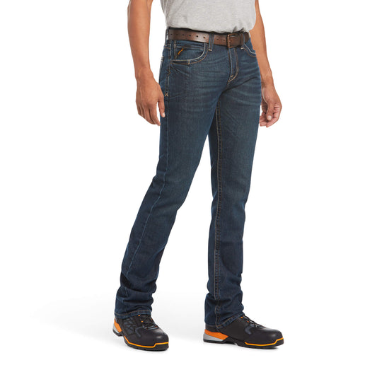 Ariat Men's Rebar M7 Slim DuraStretch Edge Stackable Straight Leg Jeans in Bodie Cotton